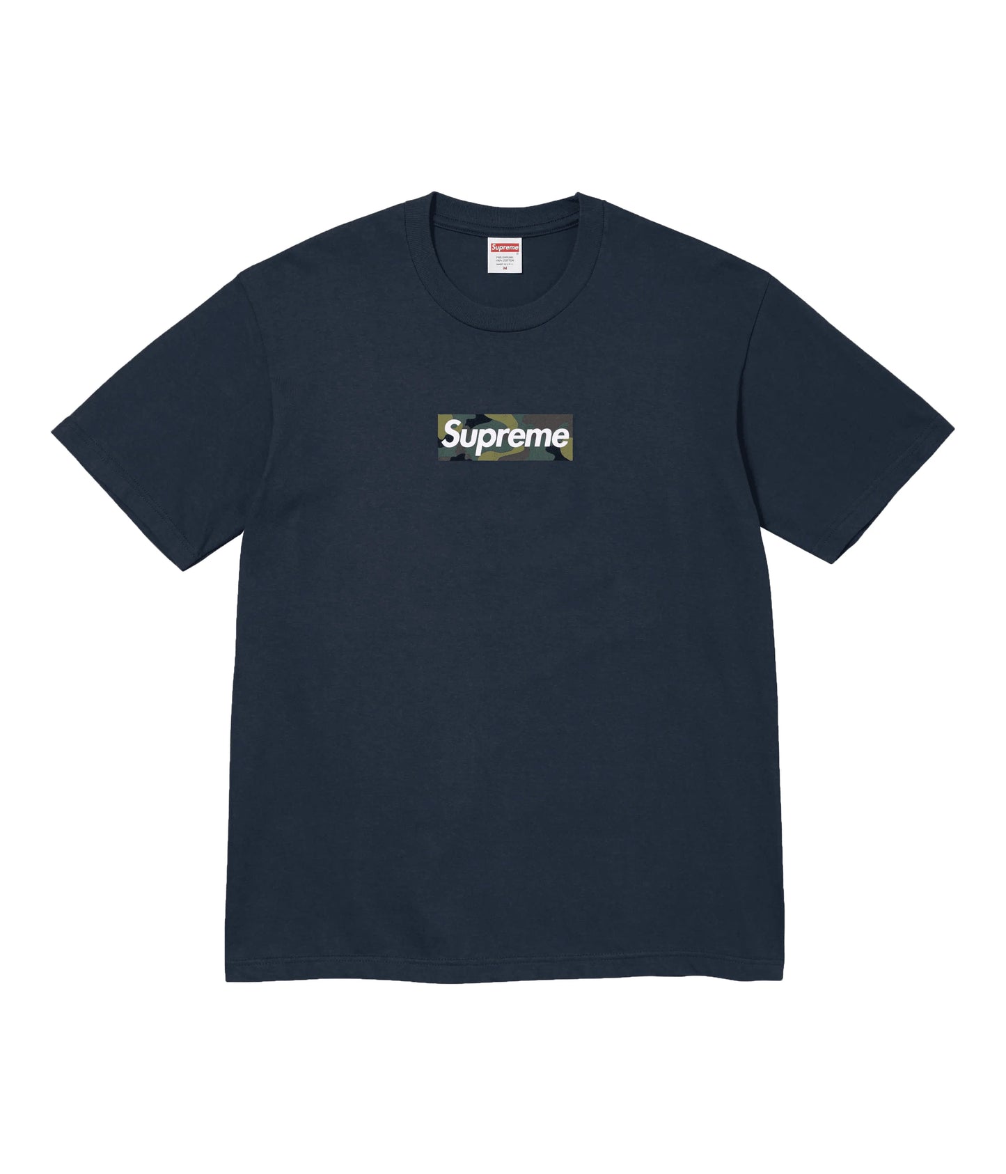 SUPREME T-SHIRT BOX LOGO MILITARY NAVI