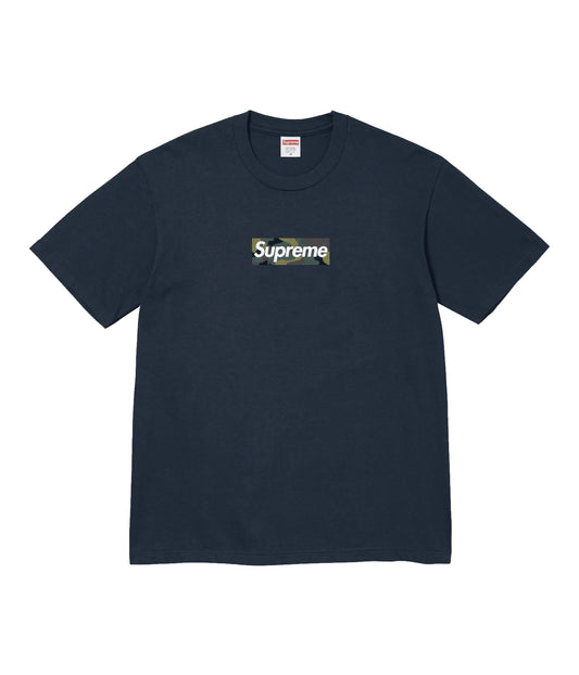 SUPREME T-SHIRT BOX LOGO MILITARY NAVI