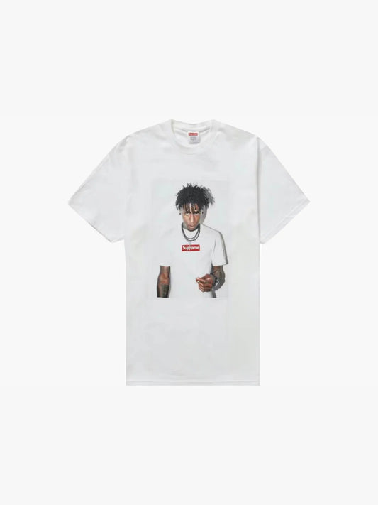 SUPREME NBA YOUNGBOY TEE LIGHT WHITE