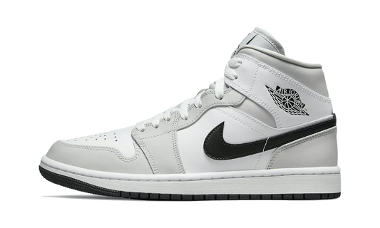 Air Jordan 1 Mid White Light Smoke Grey