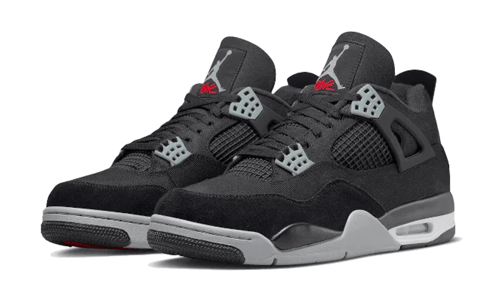 Air Jordan 4 Black Canvas